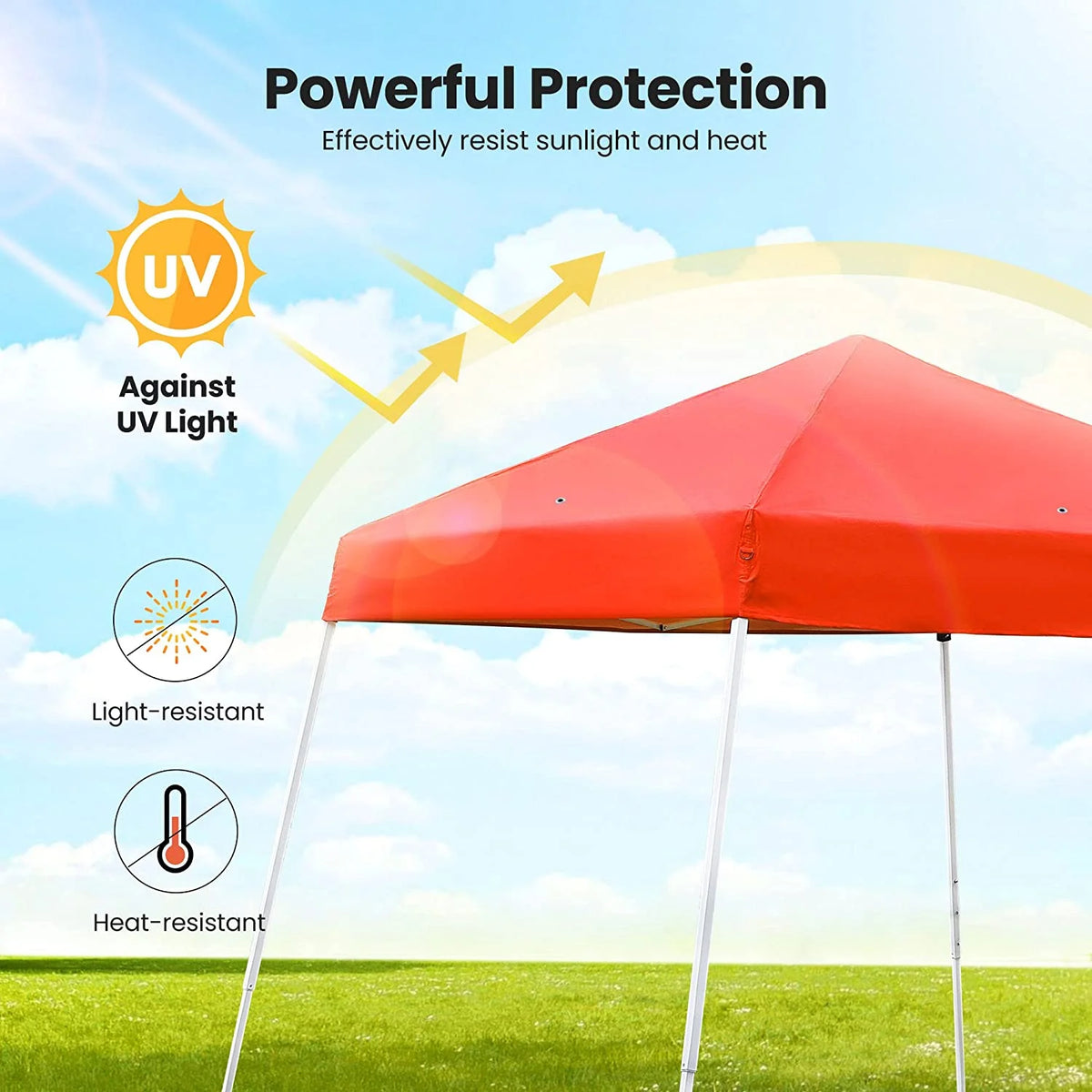 Red 8 x 8 Feet Pop Up Canopy Tent C17348