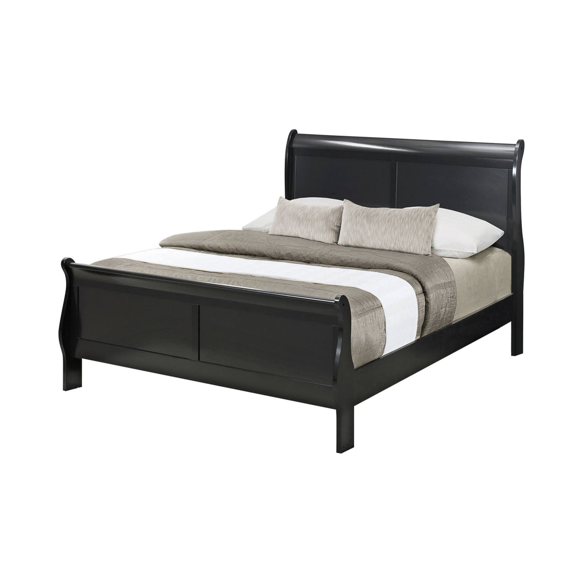 Twin Sleigh Bed Cappuccino R436