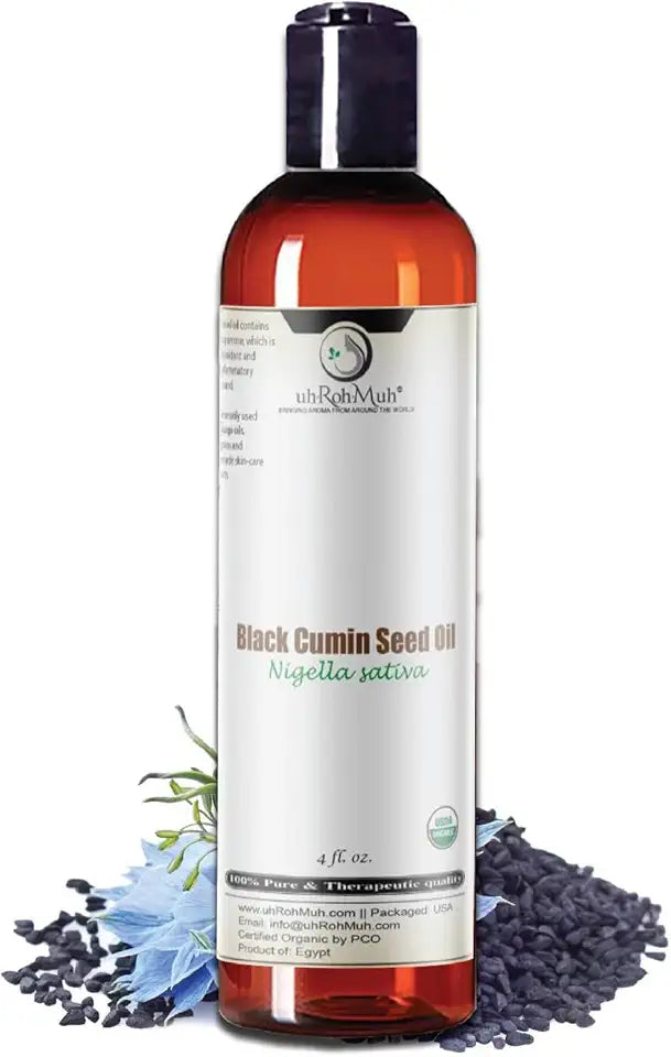USDA Organic Black Cumin Seed Oil 4 Fl Oz W57175