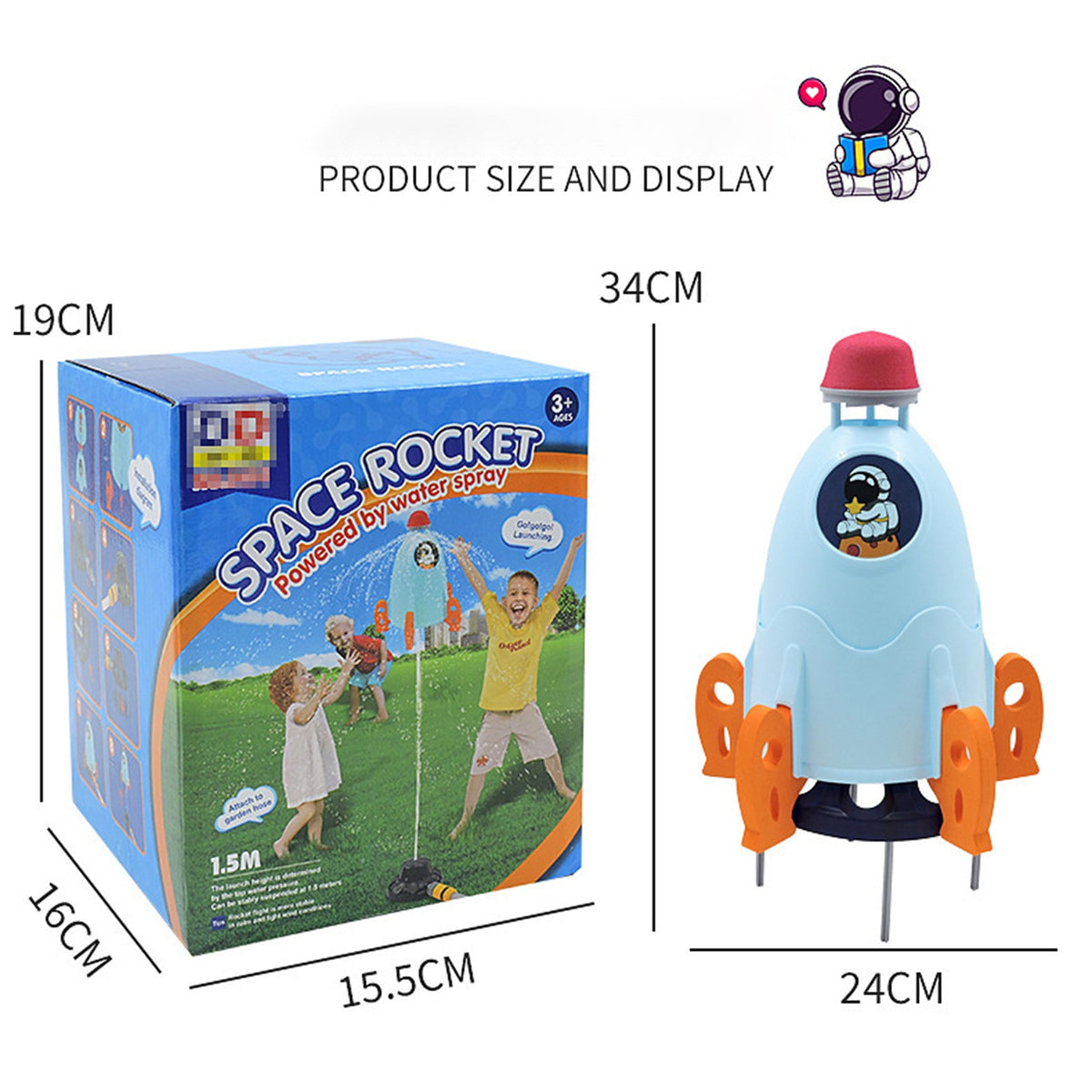 Water Spray Rocket Sprinkler Outdoor Toy V76083