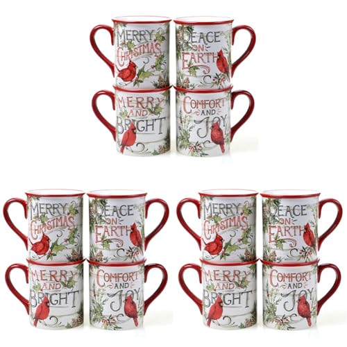 16 oz Ceramic Mugs Set of 4 X4737