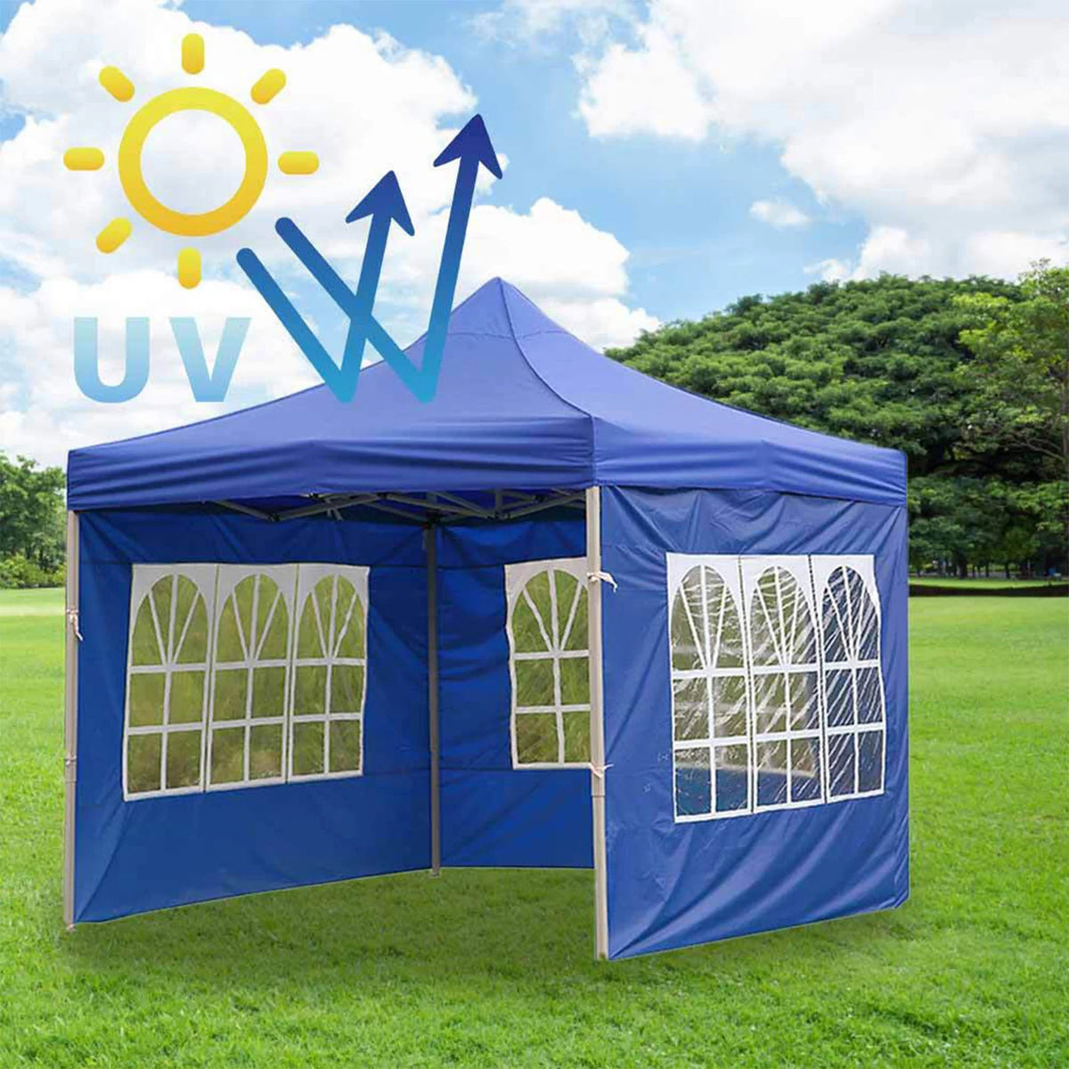 Patio Tent Canopy 210D Oxford Cloth Rainproof Shade Cloth 9Meters O4908