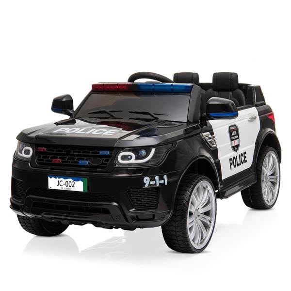 12V Kids Police Ride on Car Electric Cars 2.4G Remote Control LED Flashing Light Y751869