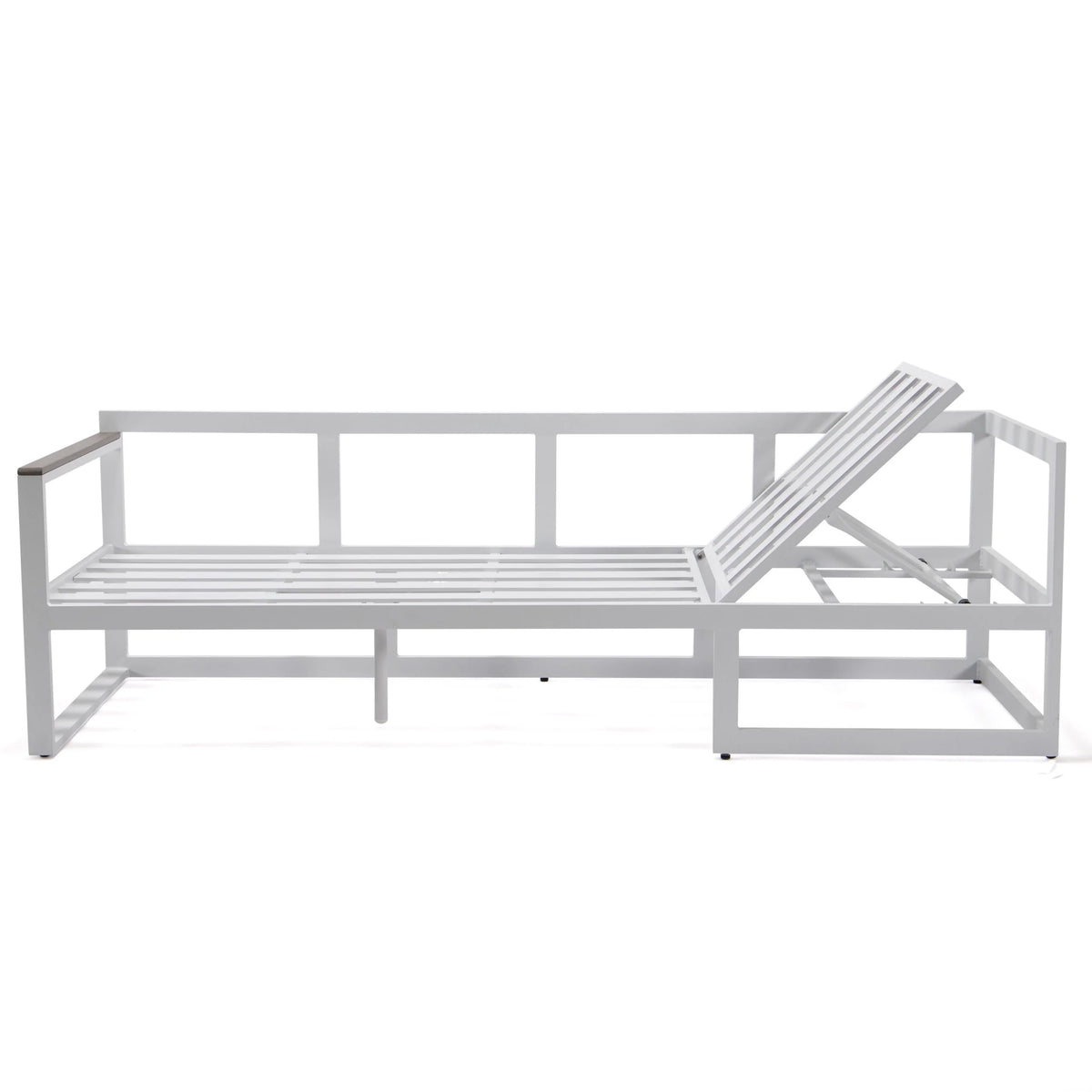 White Sectional With Adjustable Headrest & Coffee Table With Cushions C87614