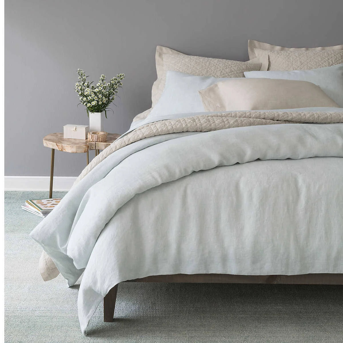 Twin Washed Linen Quilt M8519
