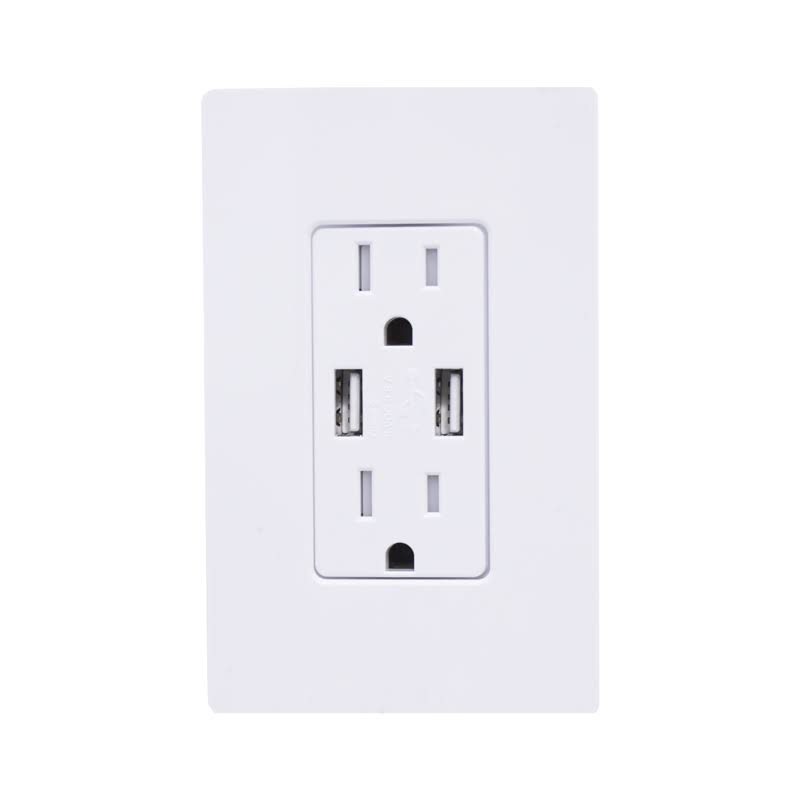 Light Almond USB Receptacle Y4700