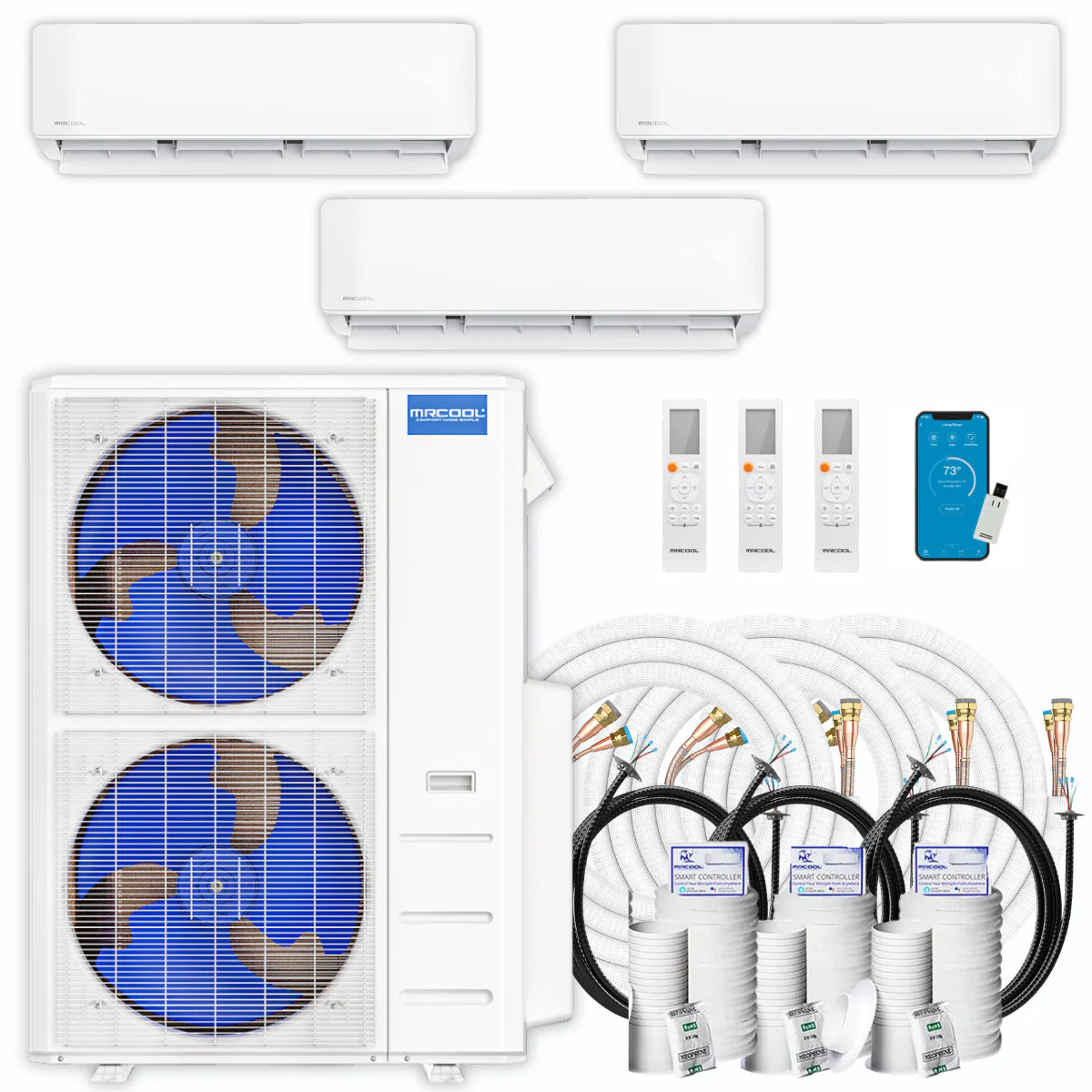 48,000 BTU 3 Zone Ductless Mini Split Air Conditioner and Heat Pump P64098