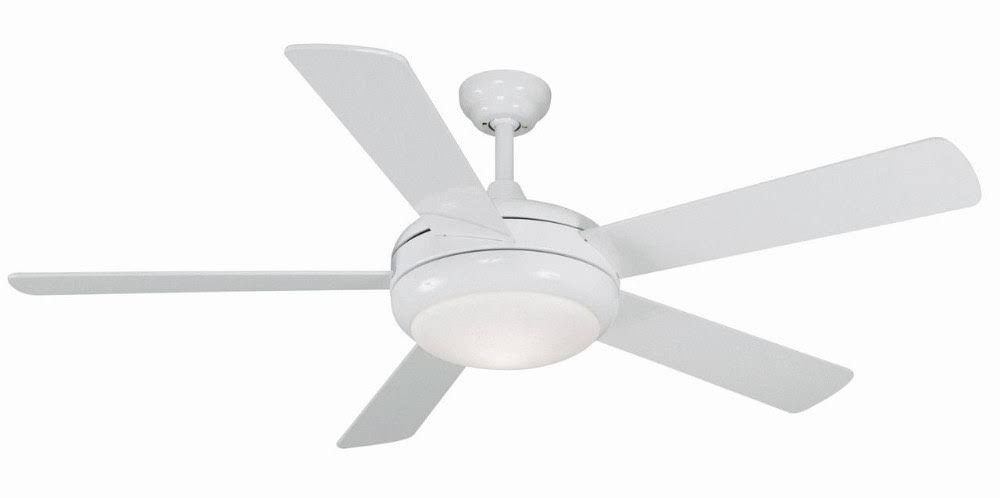 52 inch Ceiling Fan with Light Kit White Finish R1220