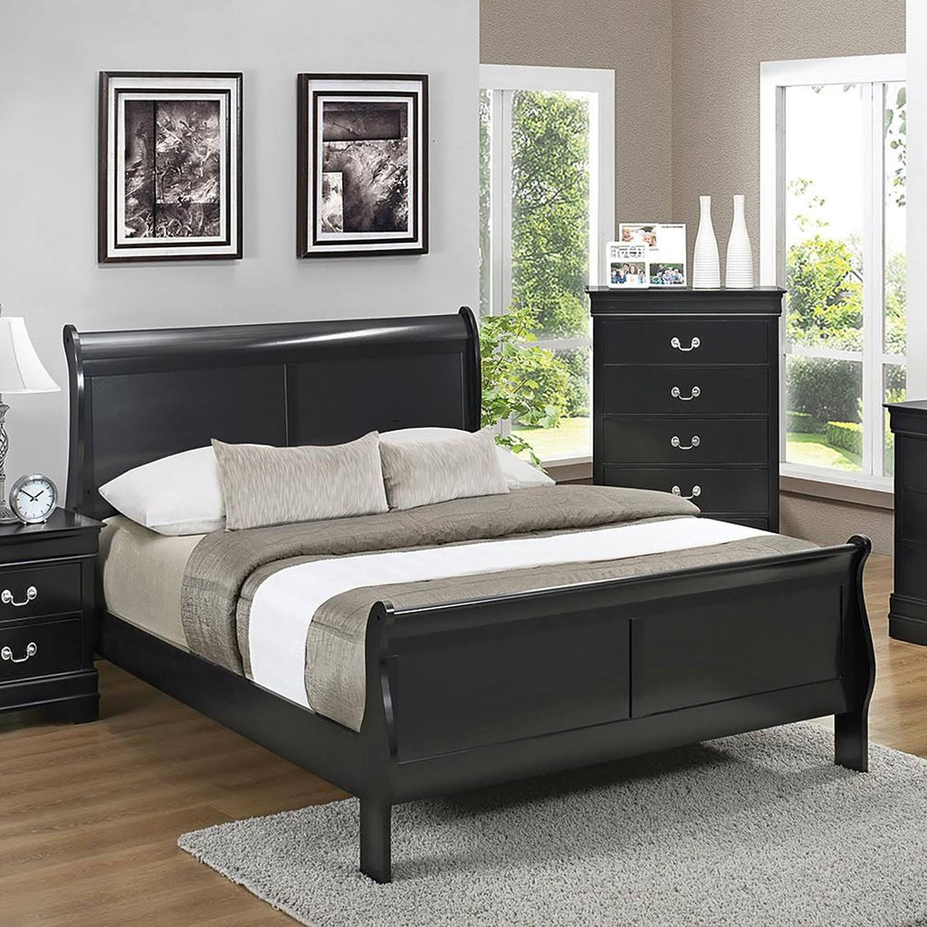 Twin Sleigh Bed Cappuccino R436