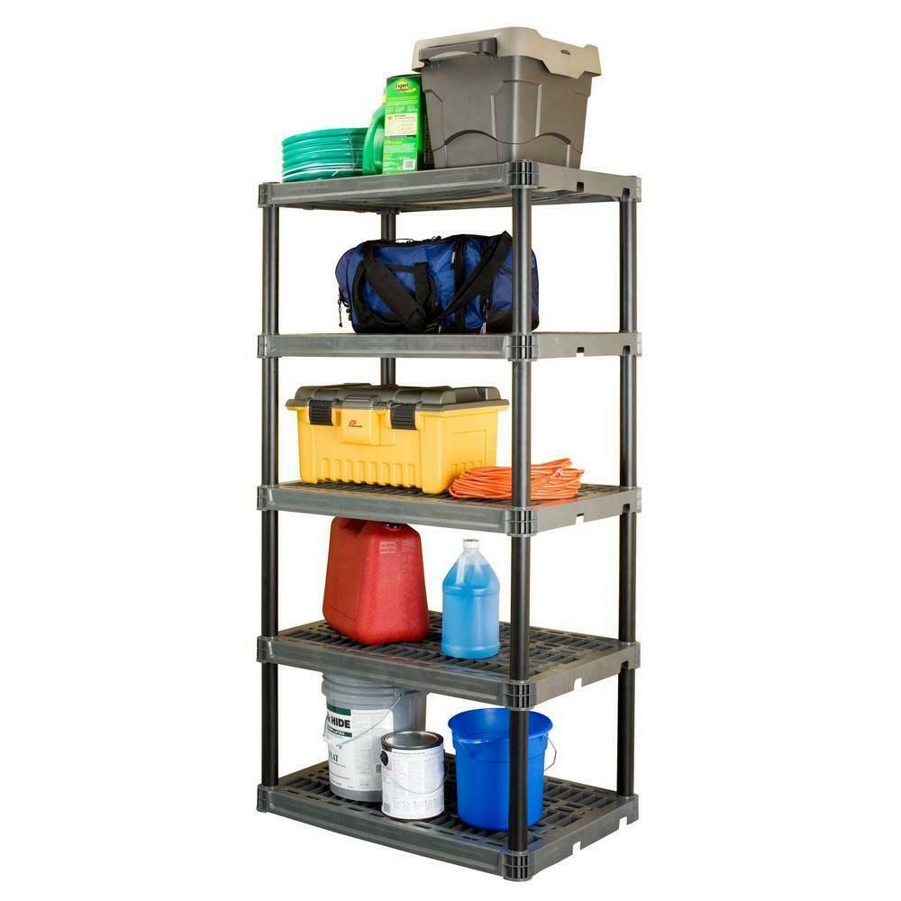 Plastic Shelving, 5 Shelf L4600