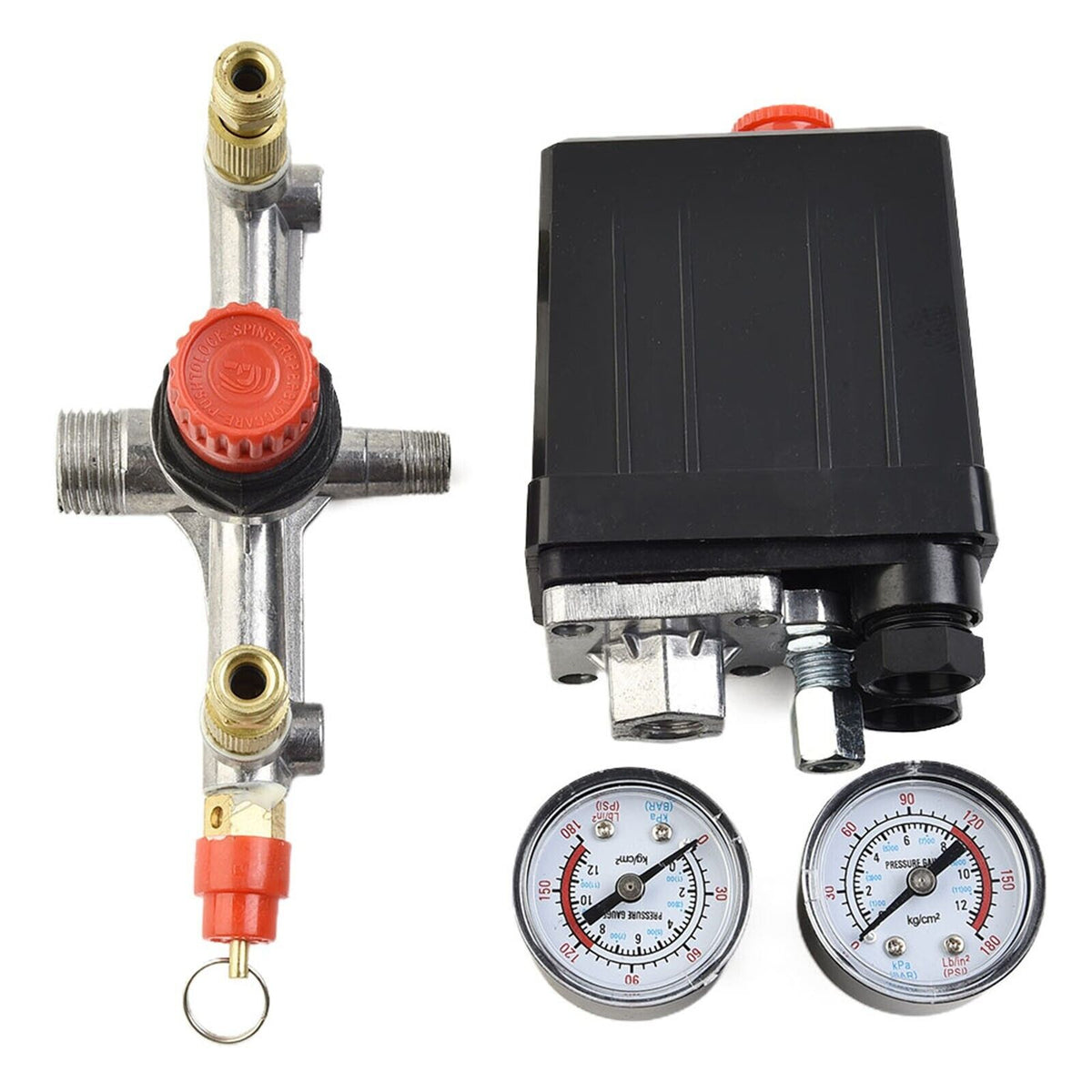Parts Air Compressor Pressure Control Switch Valve Manifold Assembly Y908