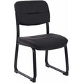 Faux Leather Visitor Chair with Sled Base J345