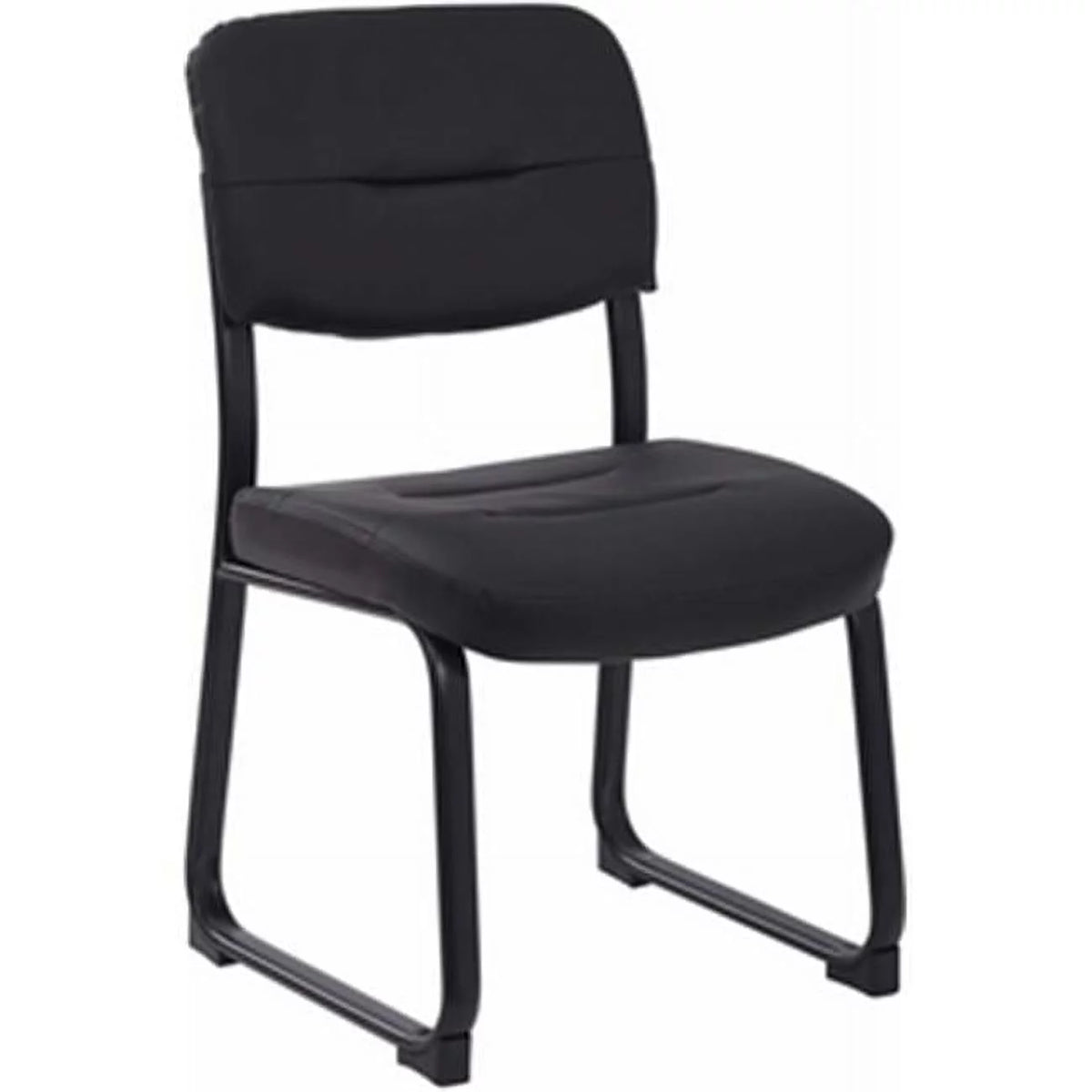 Faux Leather Visitor Chair with Sled Base J345