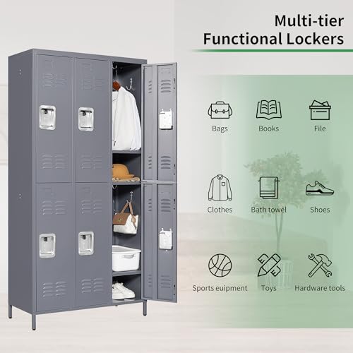 9 Door Steel Storage Locker (Black) I341