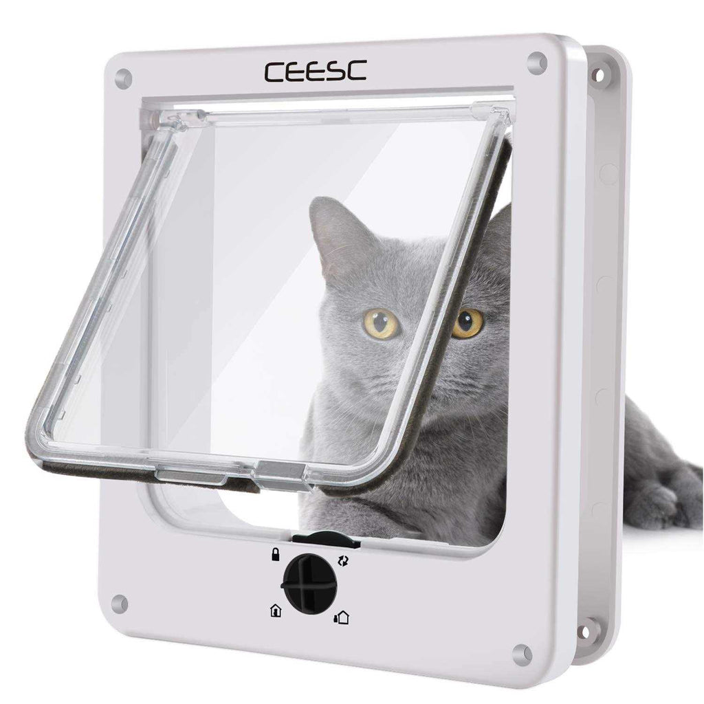 Cat Magnetic Pet Door 4 Way Lock I274