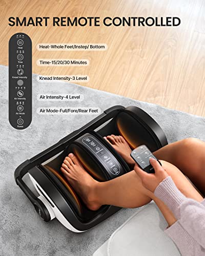 Foot Massager with Heat, Deep Kneading Rolling S33453