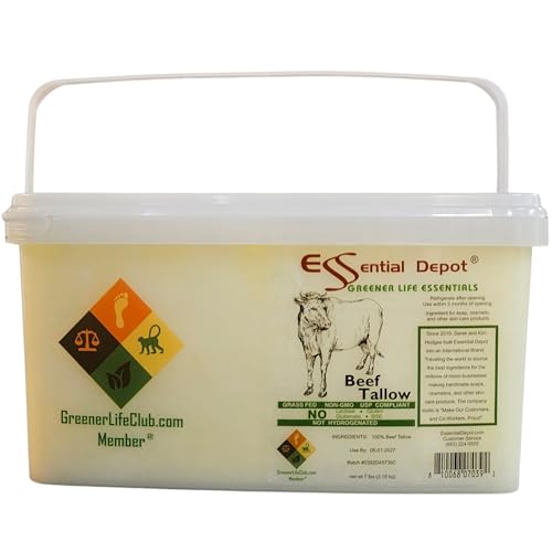 Grass Fed Non-GMO Beef Tallow 7 lbs X10000