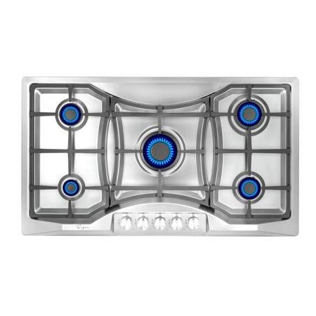 36 inch 5 Burners Gas Cooktop Stainless Steel Z4029