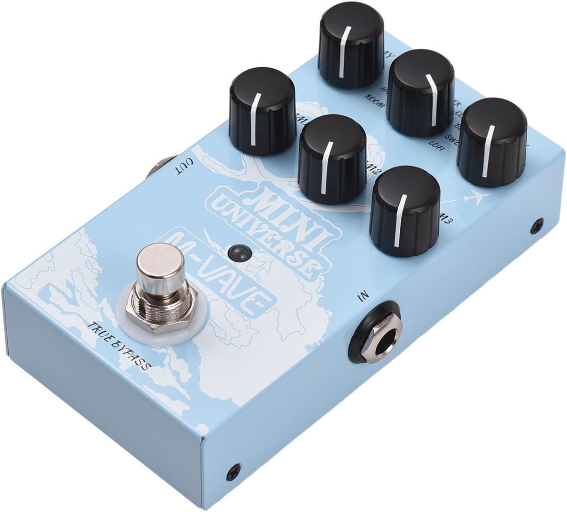 Digital Reverb Pedal with 9-Mode Reverb Selection for Guitar Bass L52801