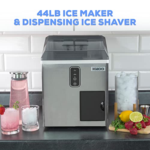 Stainless Steel Electric Countertop Ice Maker Machine R4792