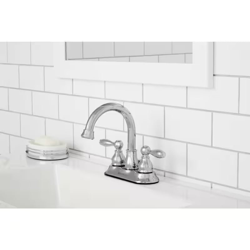 2-Handle High-Arc Bathroom Faucet in Polished Chrome F672086
