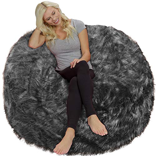 5 Ft Memory Foam Microfiber Bean Bag Chair O573613