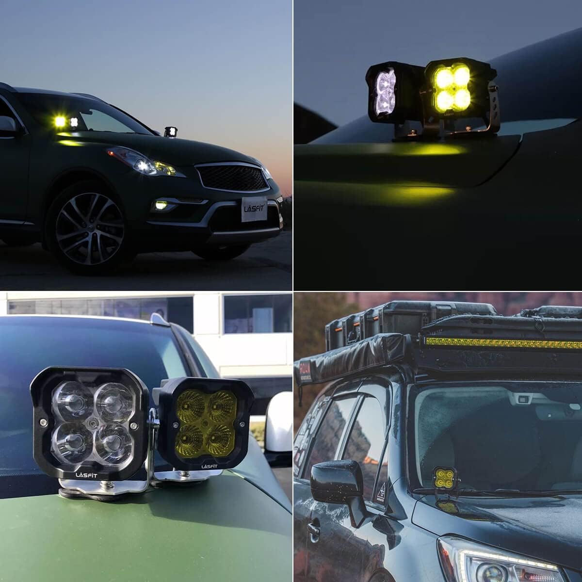 3" SAE Driving Lights White Sport Beam LED Pods with TIR Optics, Pair L329684