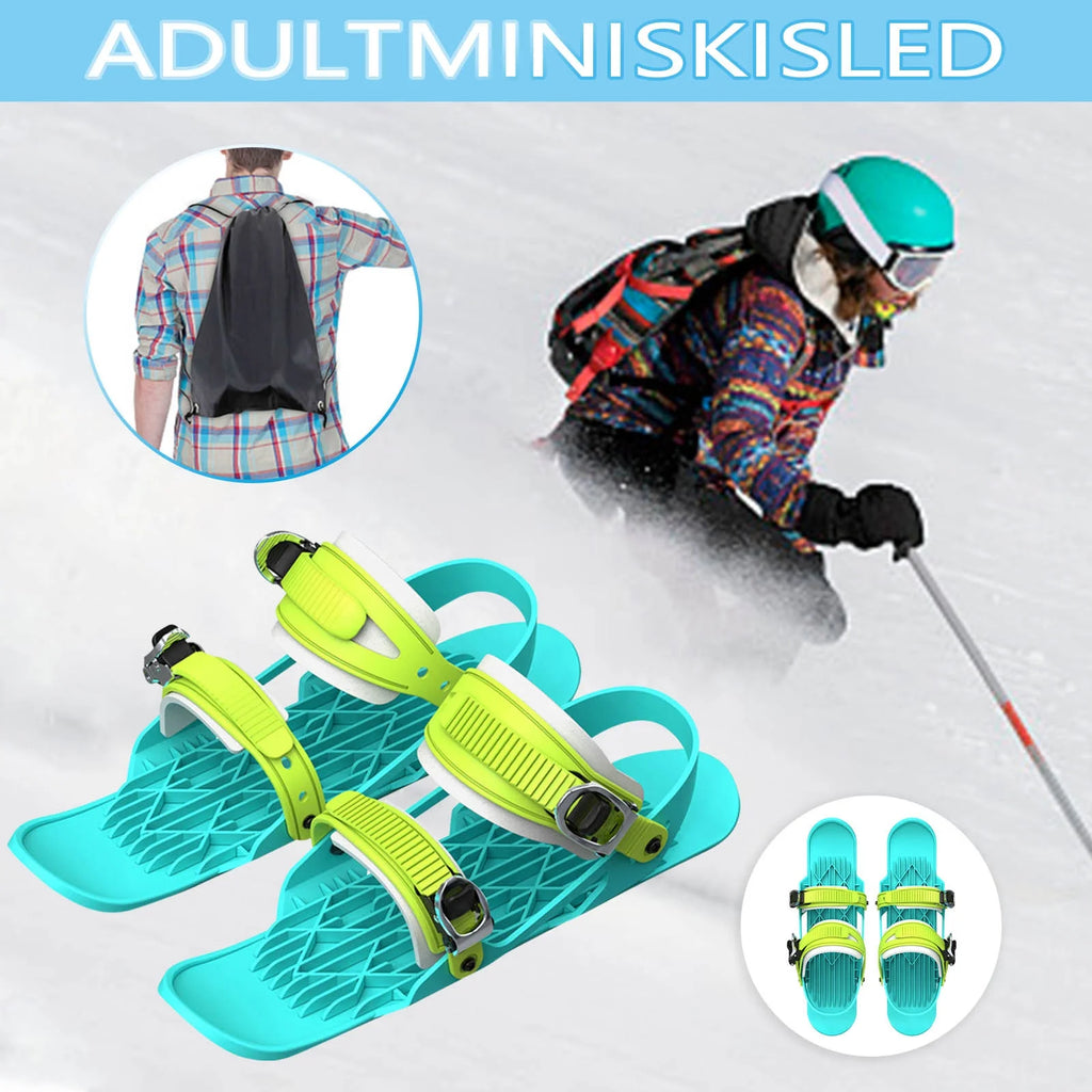 Mini Short Ski Skates Attach to Skis Boots S673582