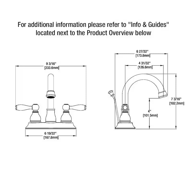 2-Handle High-Arc Bathroom Faucet in Polished Chrome F672086