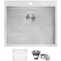 16 Gauge Stainless Steel Laundry Utility Sink X42385