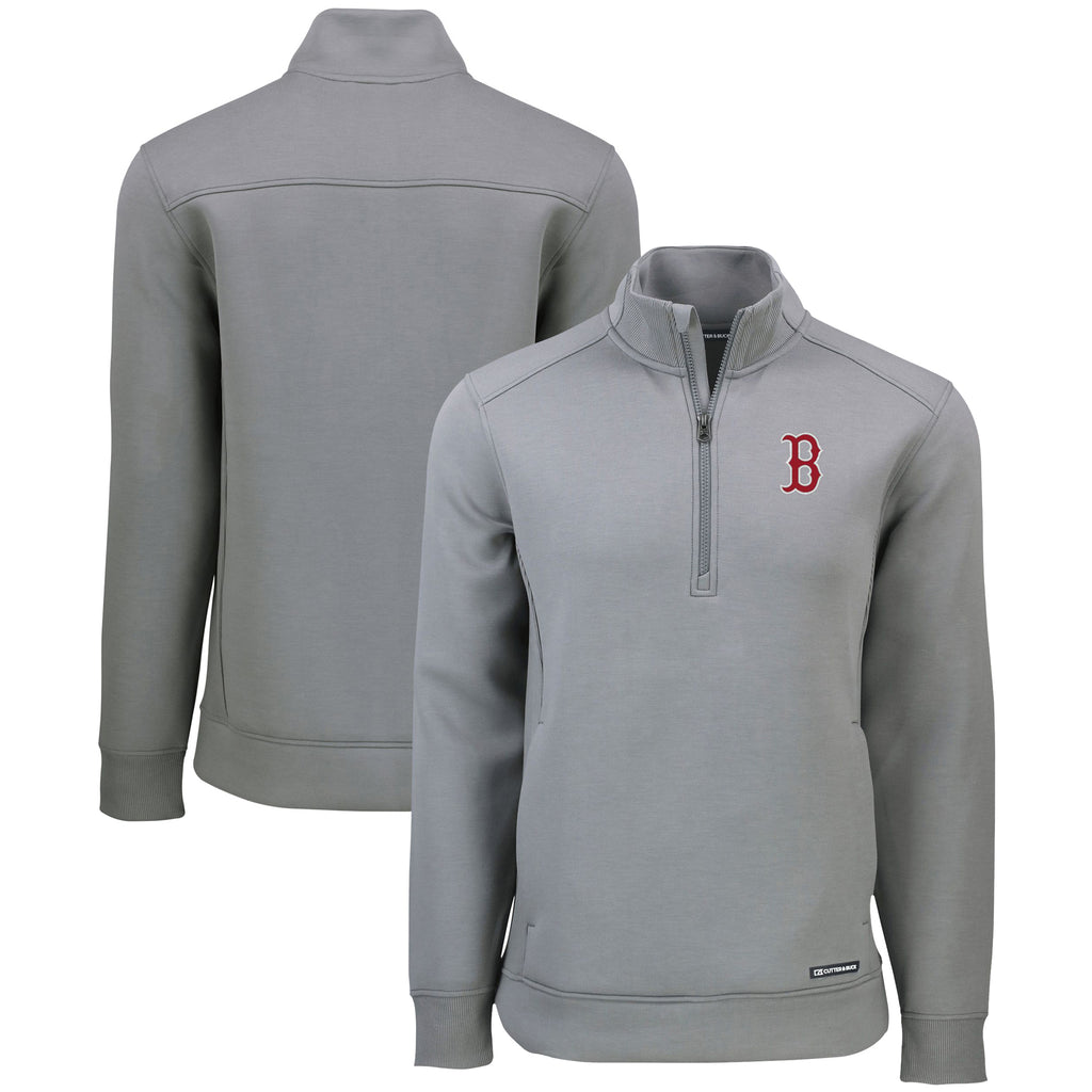Gray Recycled Quarter-Zip Pullover R680