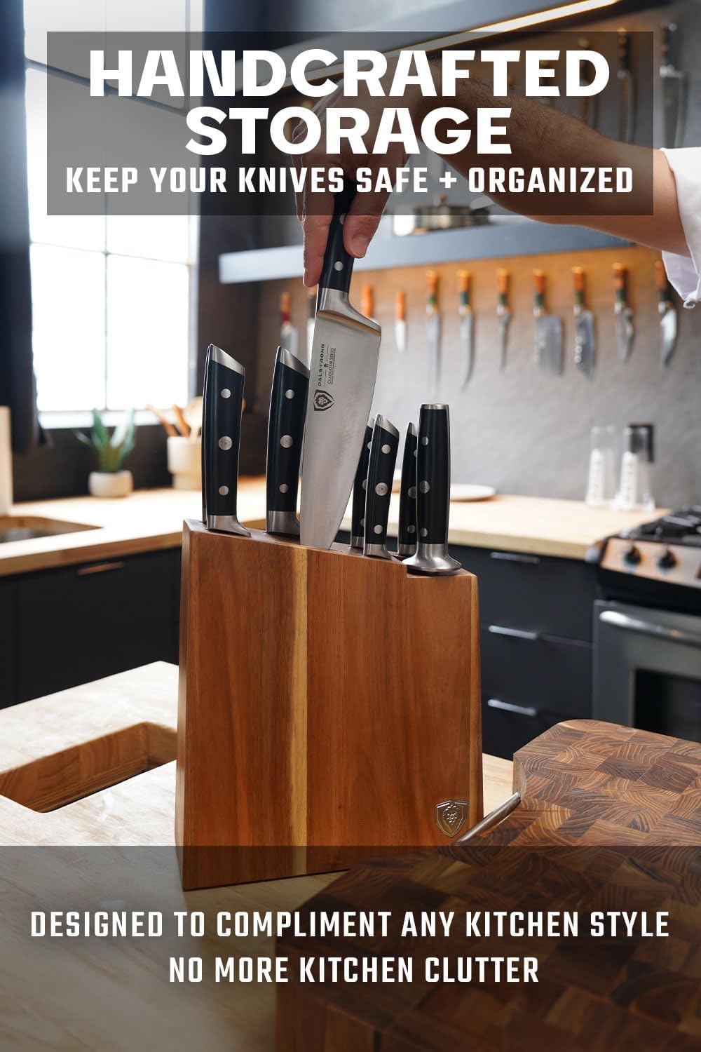 8 Piece German High Carbon Steel Kitchen Knife Set F645