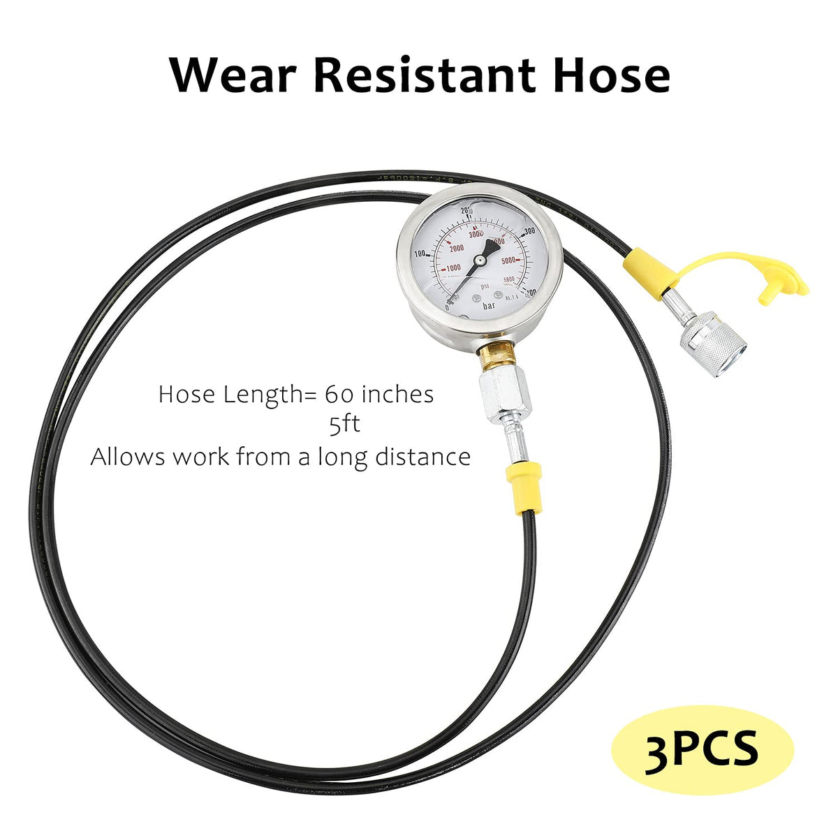 Hydraulic Pressure Test Kit with 11 Couplings 25/40/60 Mpa S9453
