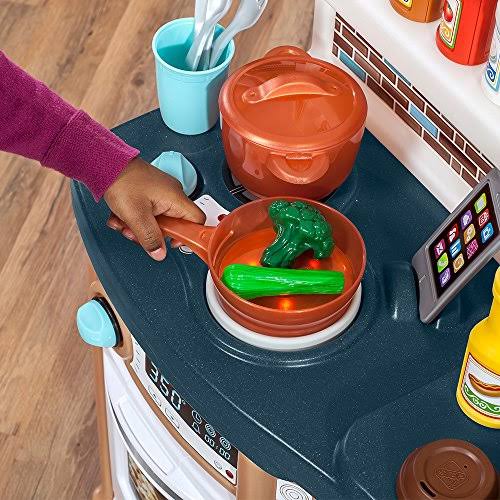 Tan/Blue Kids Play Kitchen U6304