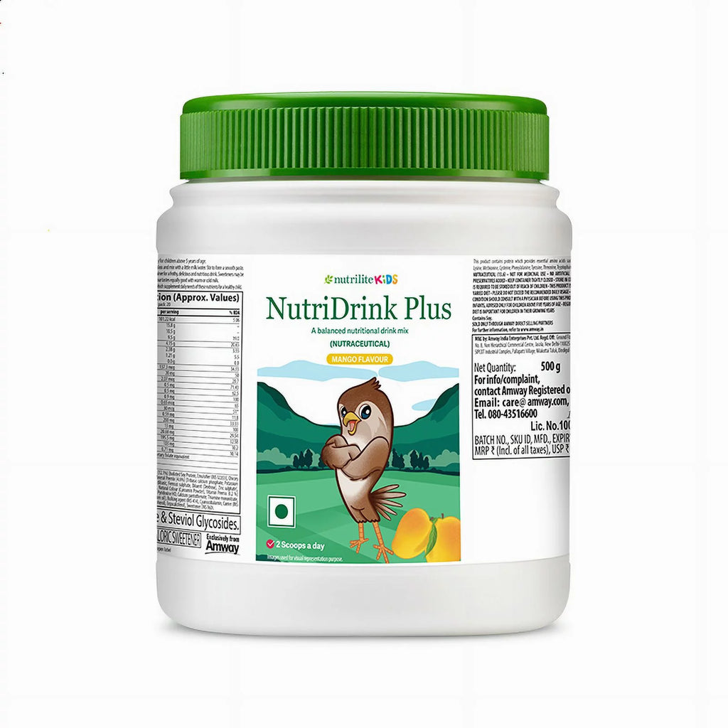 Kids NutriDrink Plus Mango Flavour 500 gm E434