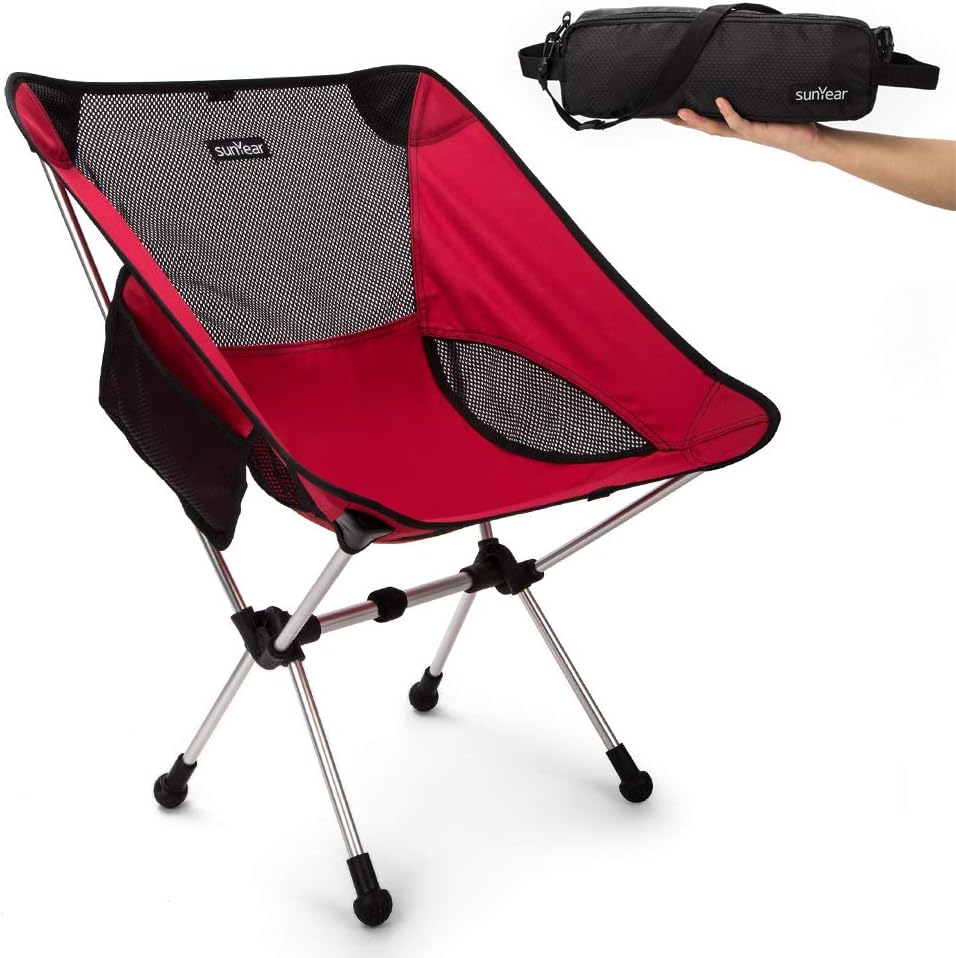 Compact Folding Camping Chair with Carry Bag I19794