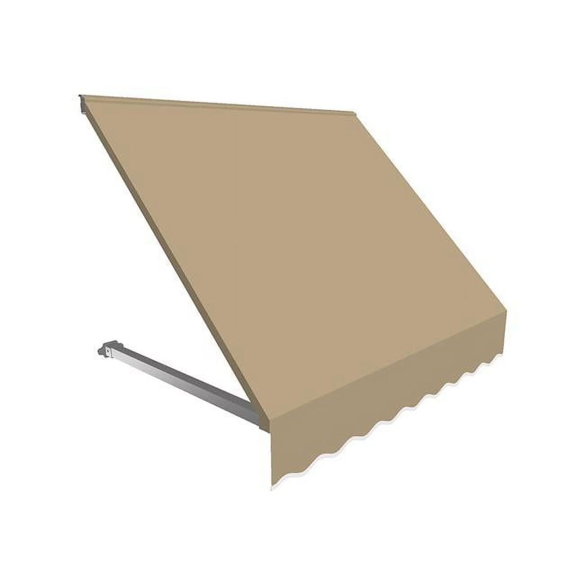 Tan Retro Window & Entry Awning D7723