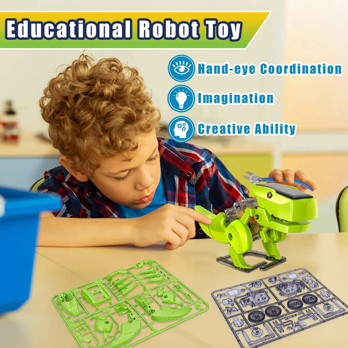 3 in 1 Solar STEM Robot Building Kit for Kids Ages 8 9 10 11 12 B9205
