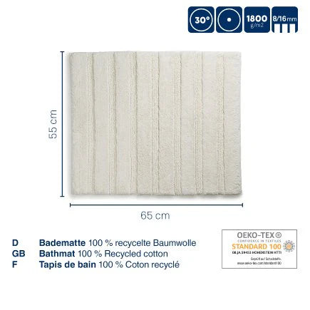 Silver Grey Bathmat H508