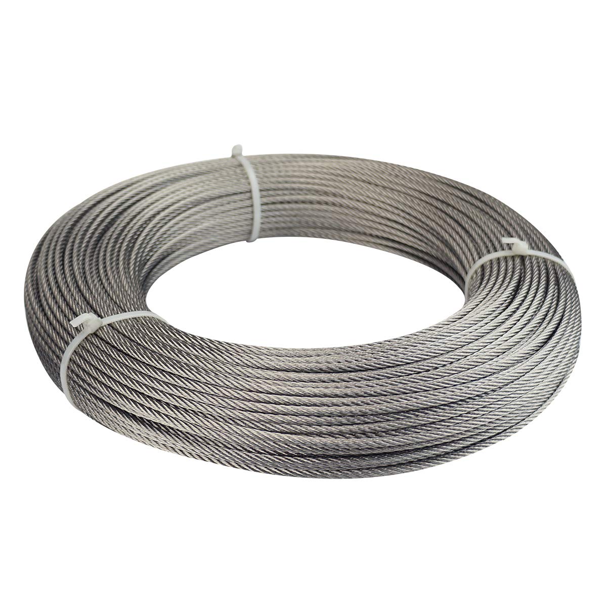 330Feet 1/8inch Stainless Steel Wire Rope Aircraft Cable Railing 7x7 Strand E81009
