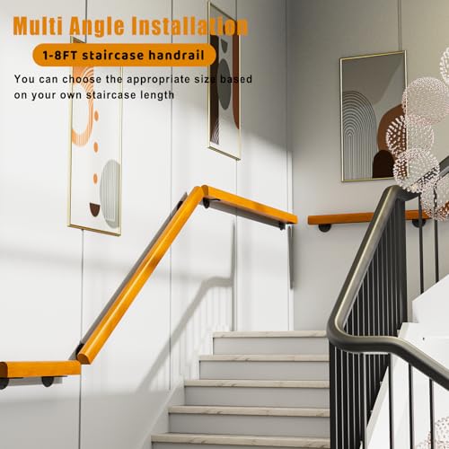 6ft Pine Handrails for Indoor Stairs L673991