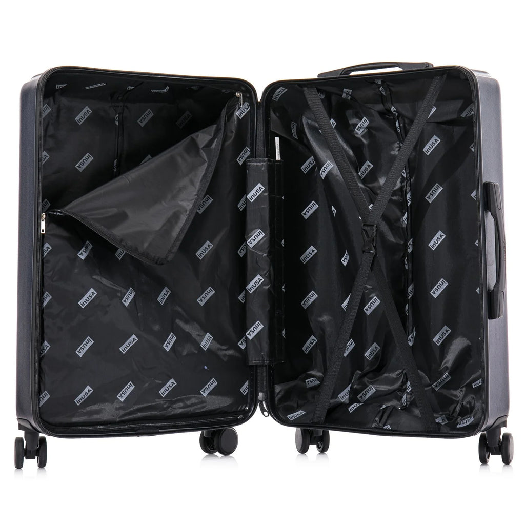 3-Piece Hardside Luggage Set with Spinner Wheels, 20"/24"/28", Navy Blue A6620