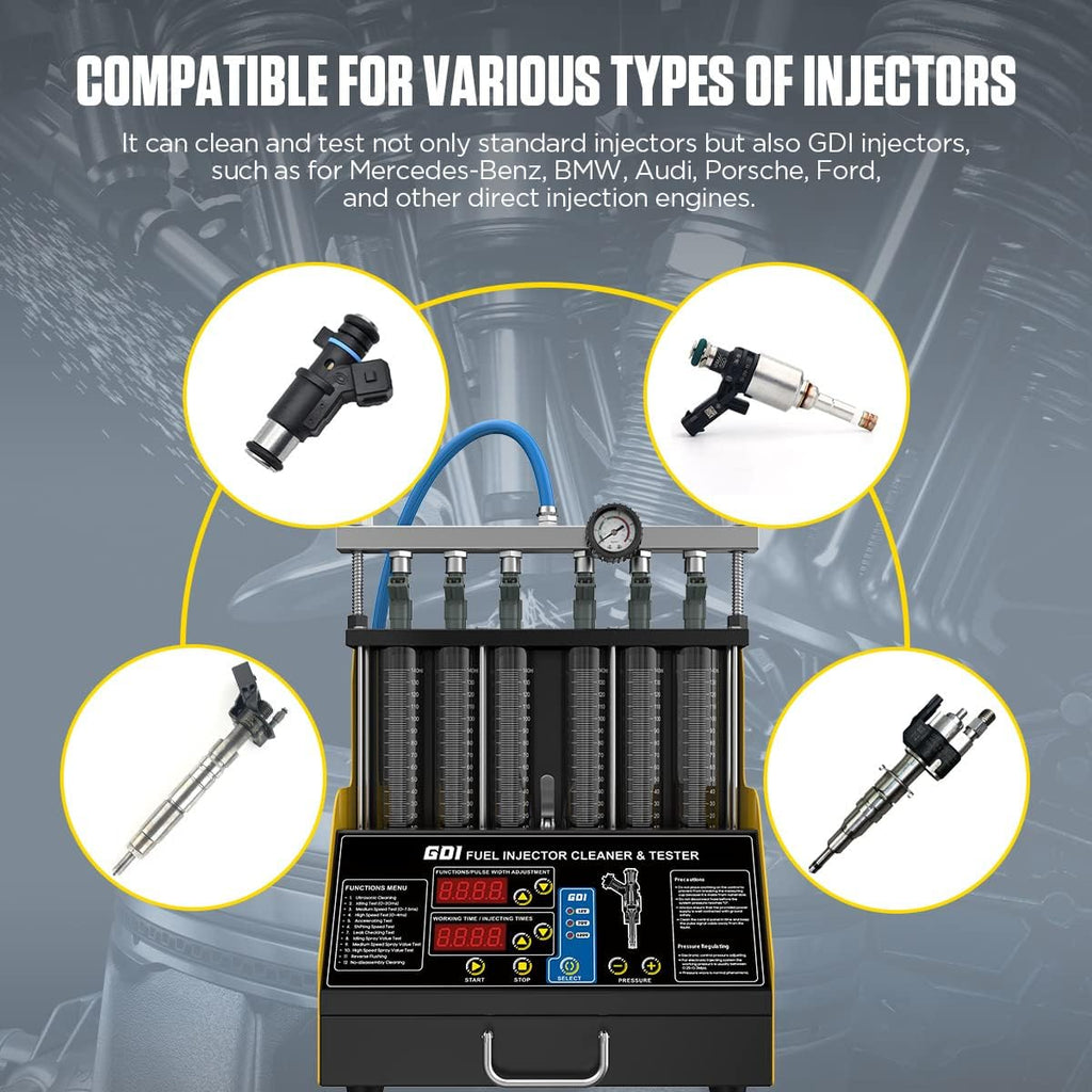 110V/220V Fuel Injector Cleaner & Tester T6389