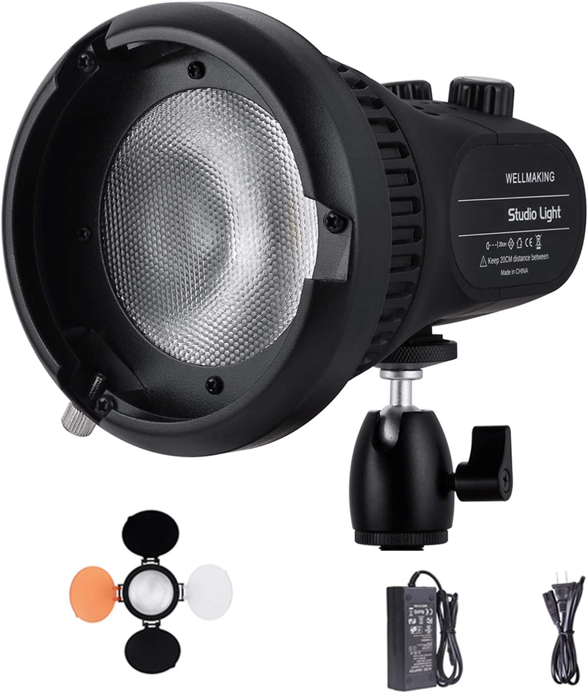 RGB Full Color Fresnel Lens Video Light with Barn Door L2951