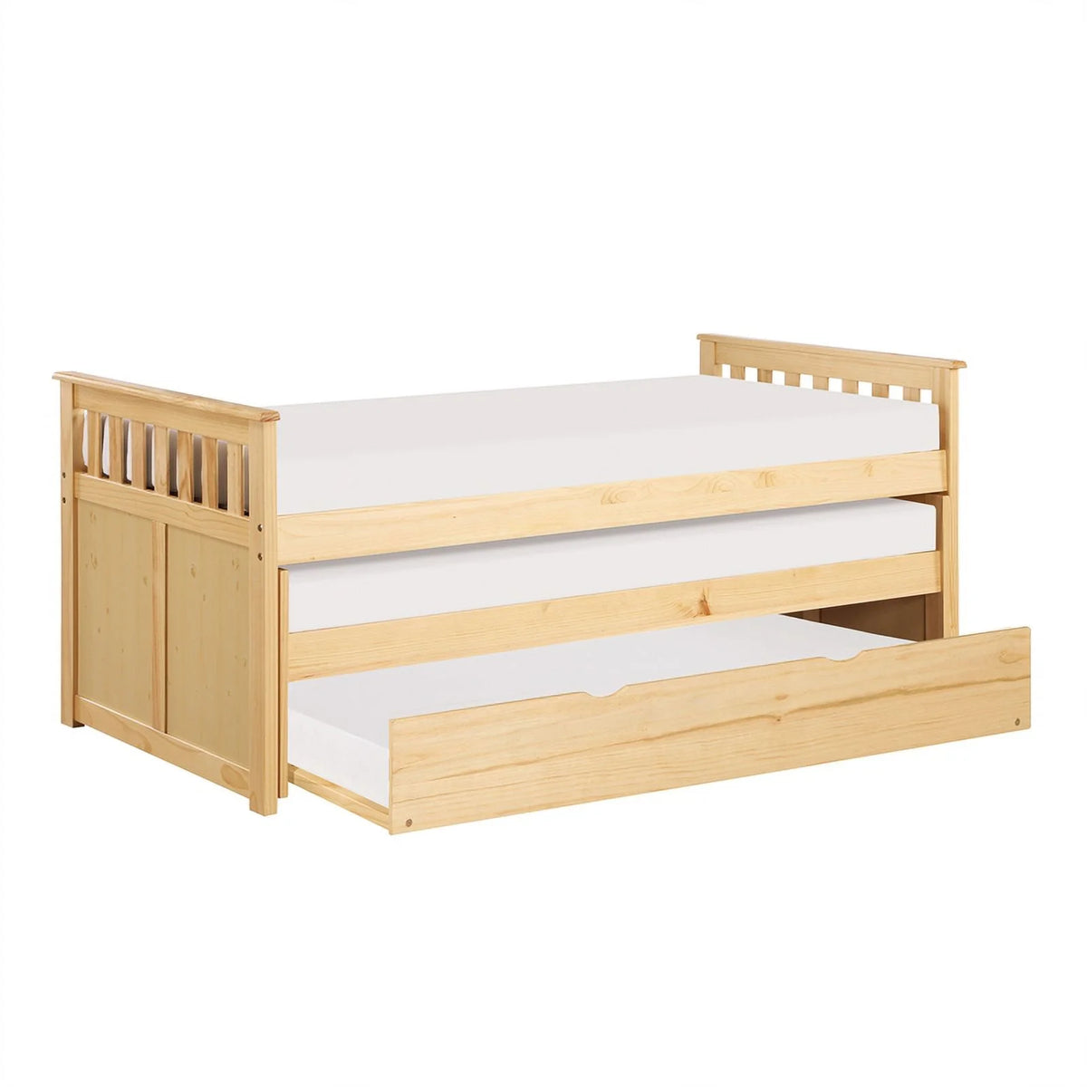 Wood Twin Bed with Twin Trundle X19964
