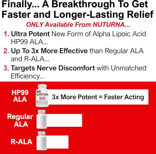 900 mg Alpha Lipoic Acid Nerve Supplement, 180 Capsules D662
