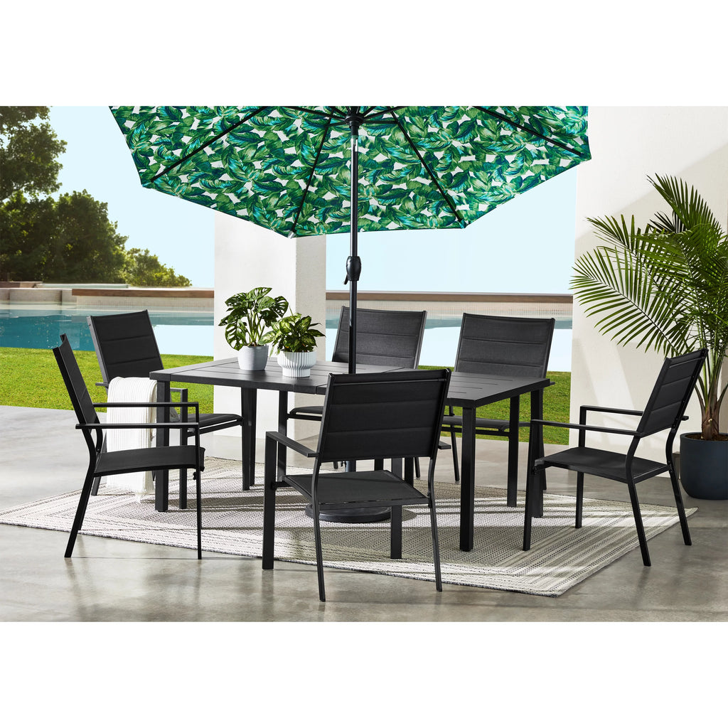 Black 7-Piece Outdoor Patio Dining Set Z737