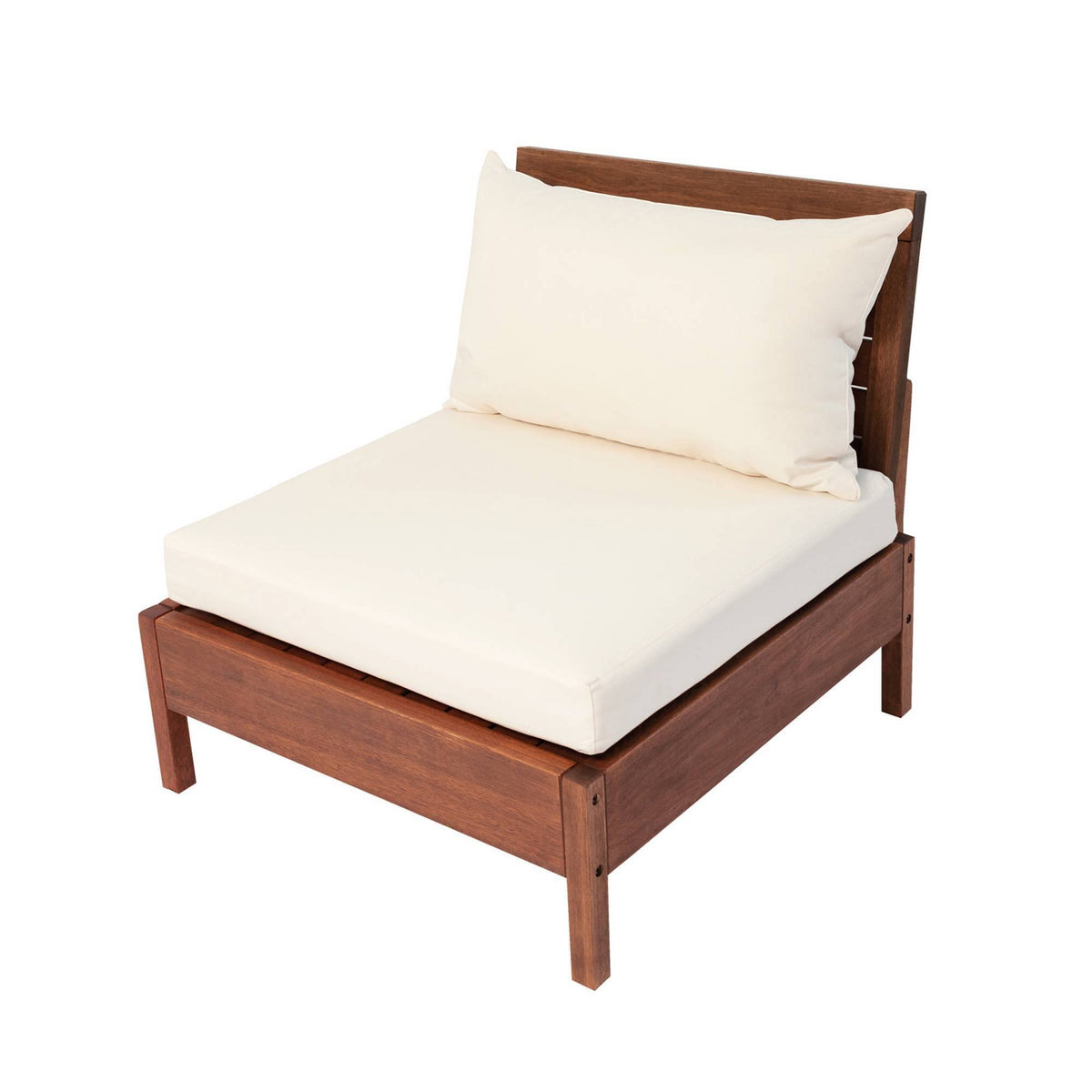 Eucalyptus Wood Outdoor Chair with Seat Back G4778
