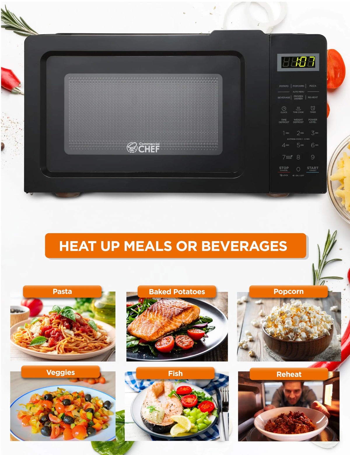 0.7 Cubic Feet 700 Watt Stainless Steel Microwave Oven X11207