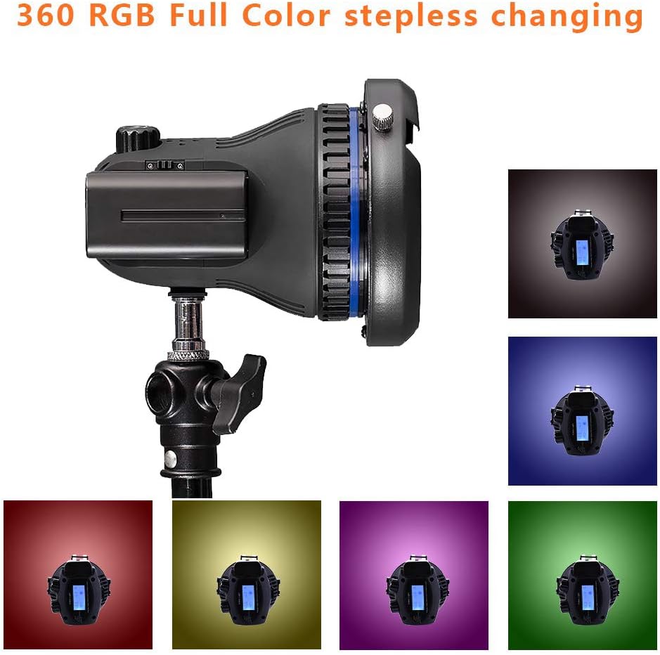 RGB Full Color Fresnel Lens Video Light with Barn Door L2951